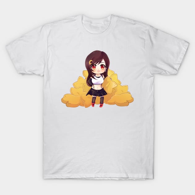 Tifa and the stars T-Shirt by Iwonn